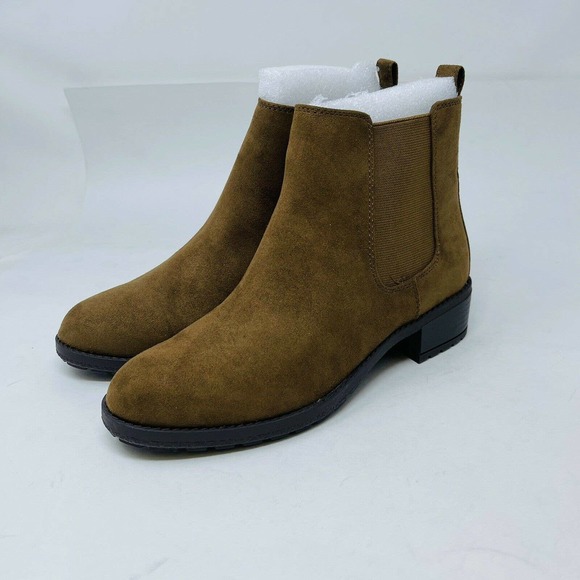 New Style & Co Womans Gladyyf Ankle Booties Size 7M Brown Vegan NIB - Picture 5 of 8